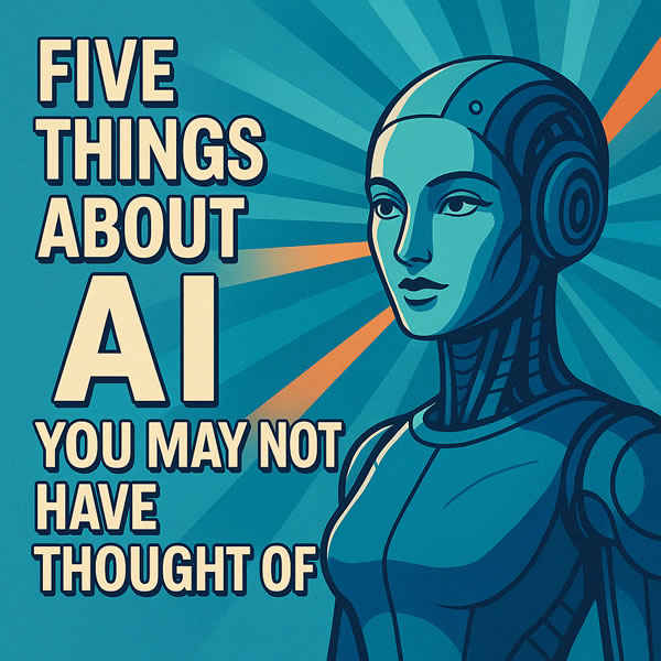 AI: Five Things You May Not Have Thought Of
